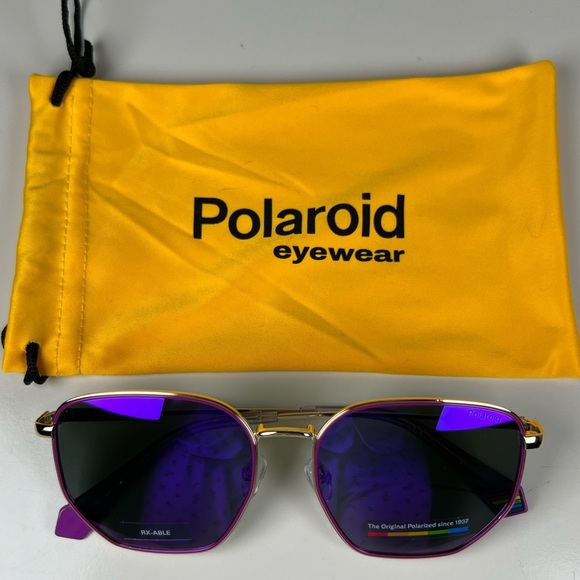 Polaroid Accessories - POLAROID Polarized Unisex 6214 S X Sunglasses S9E GOLD VIOL 56mm